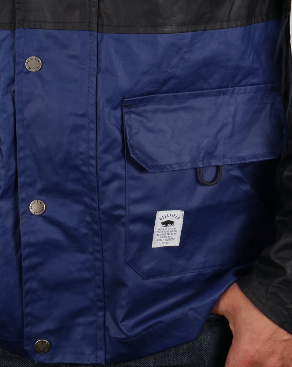 Bellfield Block Colour Fisherman Jacket Dark Navy/Royal