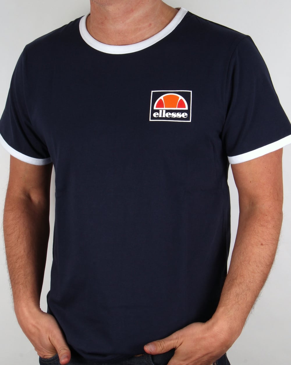 Ellesse New Ringer T-shirt Navy - DO NOT USE