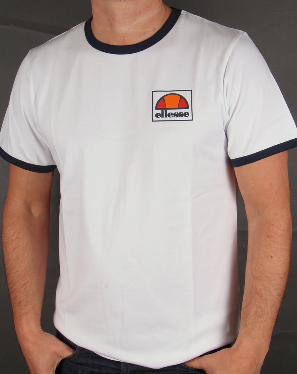 Ellesse New Ringer T-shirt White