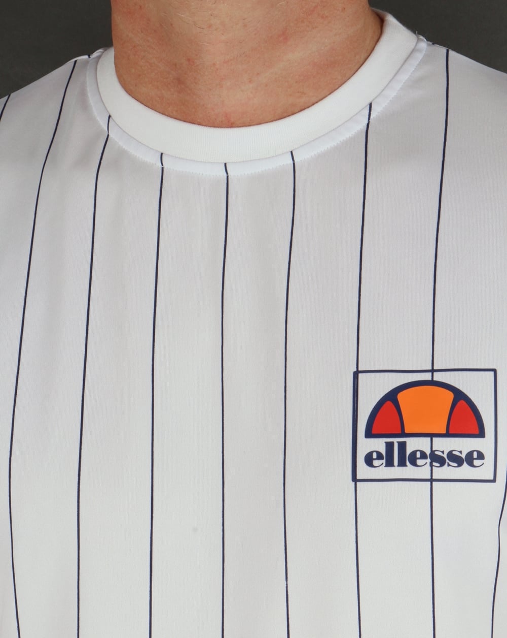 Ellesse Striped T-shirt White