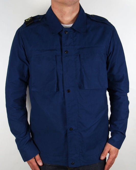Ma.Strum Ma.strum Clipper Cargo Overshirt Northern Blue