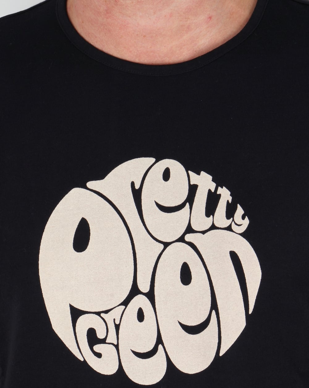 Pretty Green Eastfields Logo T-shirt Black