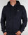 Lacoste Hooded Full Zip Sweatshirt Navy Marl