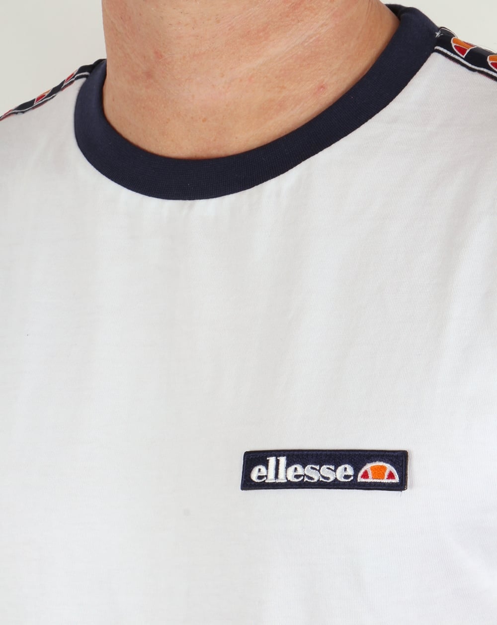 Ellesse Retro Ringer T-shirt White