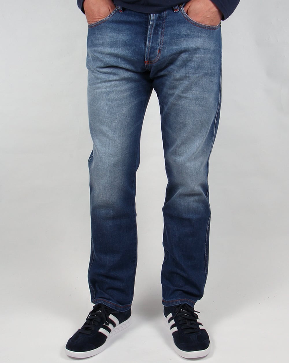 Lois Terrace Regular Taper Jeans Stone Wash