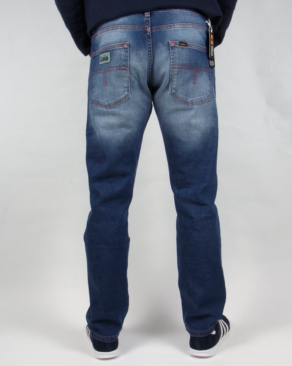 Lois Terrace Regular Taper Jeans Stone Wash