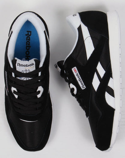 Reebok Classic Nylon Trainers Black/White