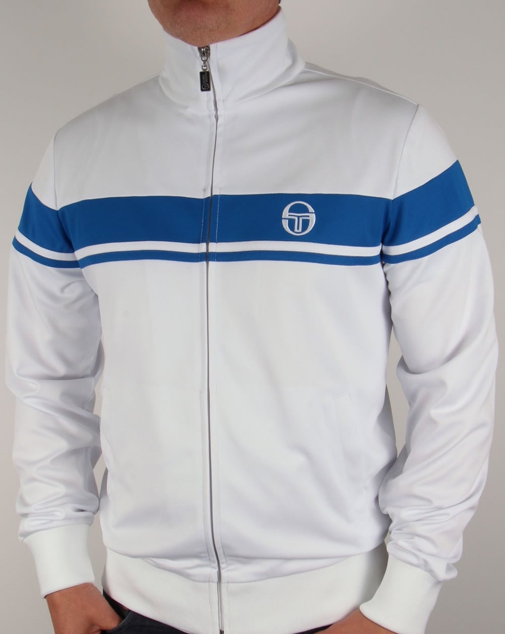 Sergio Tacchini Masters II Track Top White/Royal