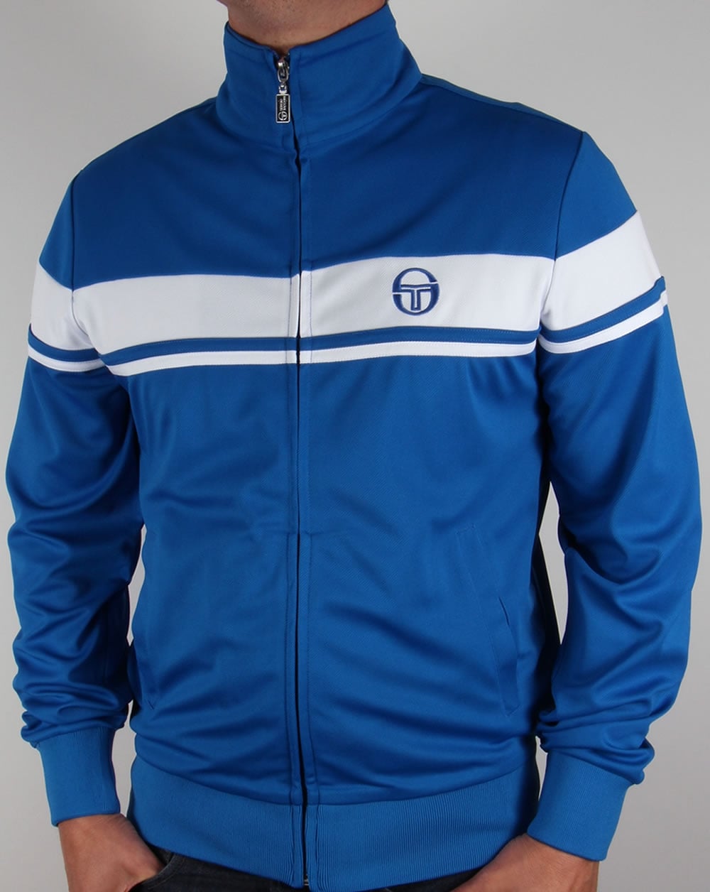 Sergio Tacchini Masters II Track Top Royal/White