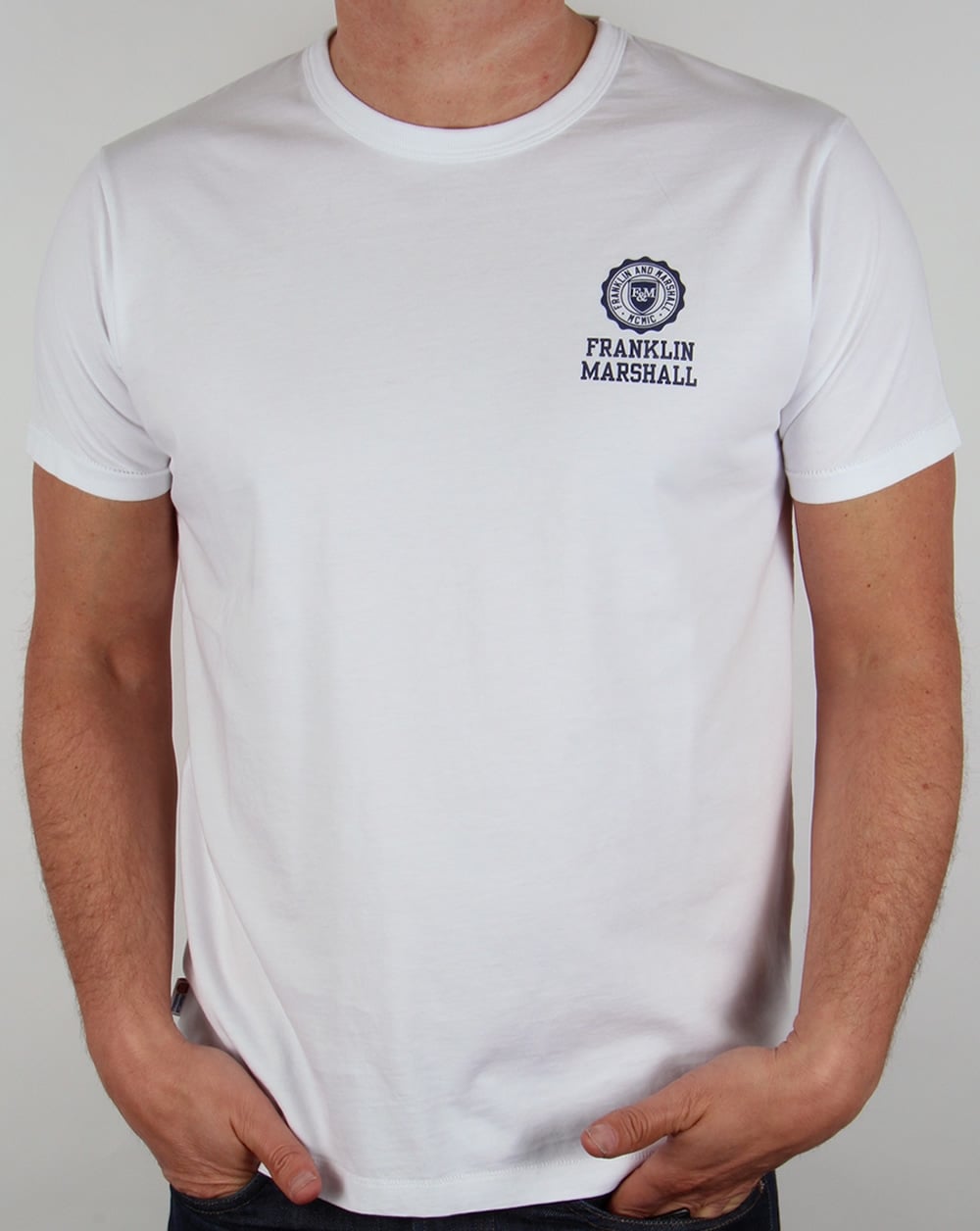 Franklin And Marshall Small Logo T-shirt White