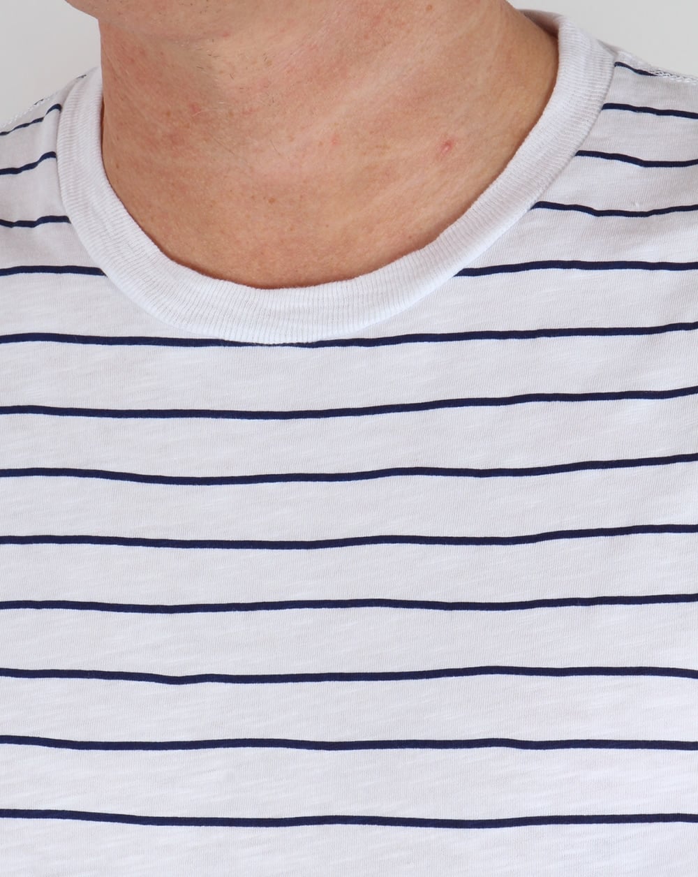 Franklin And Marshall Striped T-shirt White/Navy