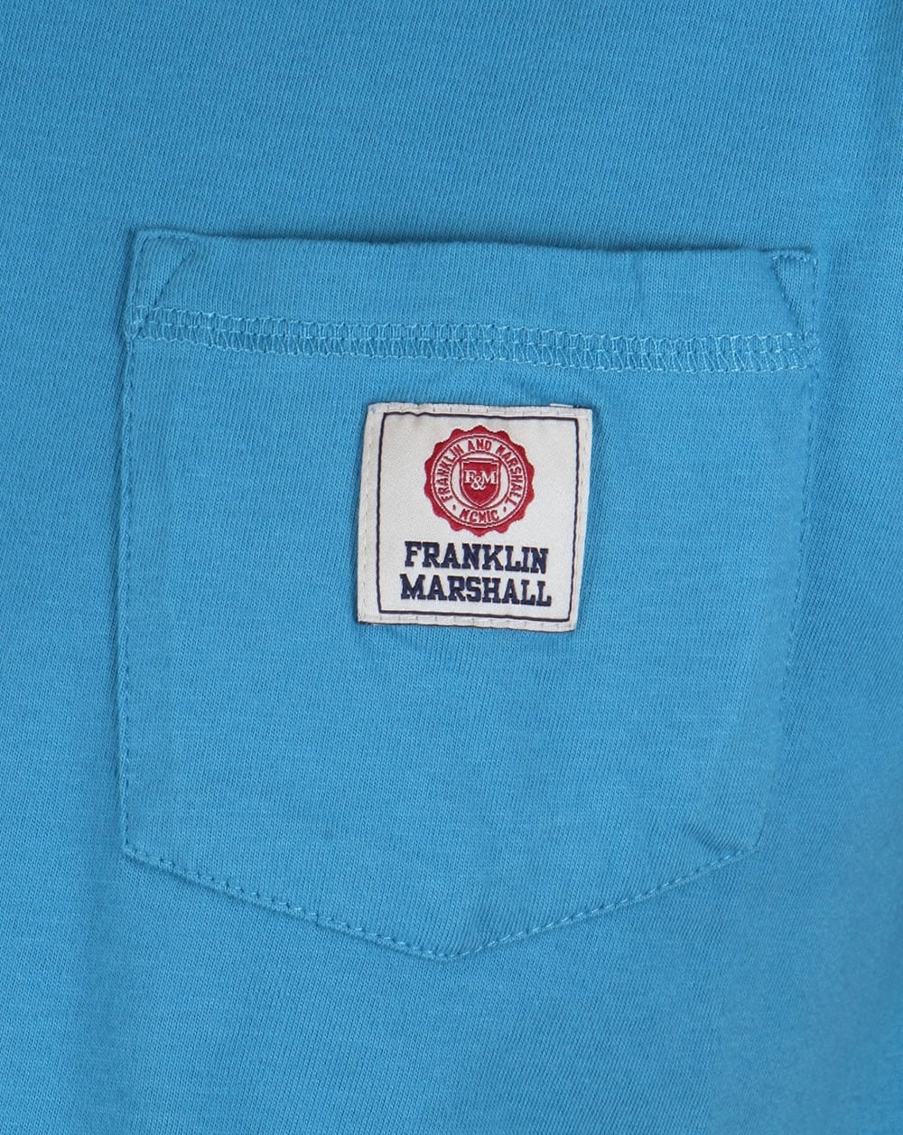 Franklin And Marshall Pocket Ringer T-shirt Cloud Blue