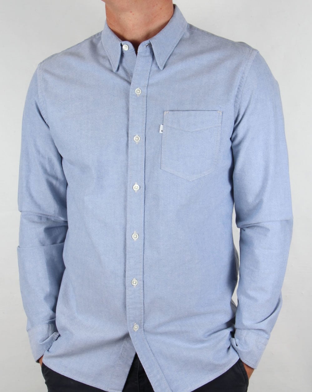 Levis Sunset One Pocket Shirt True Blue Oxford