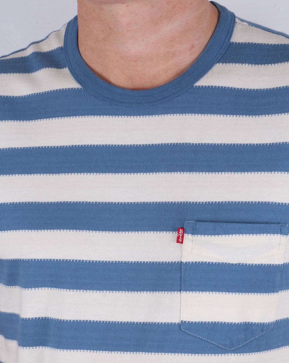 Levis Sunset Pocket Striped T-shirt Blue/chalk