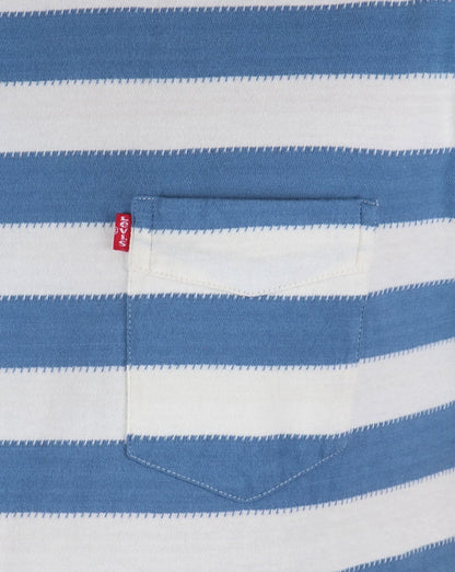Levis Sunset Pocket Striped T-shirt Blue/chalk