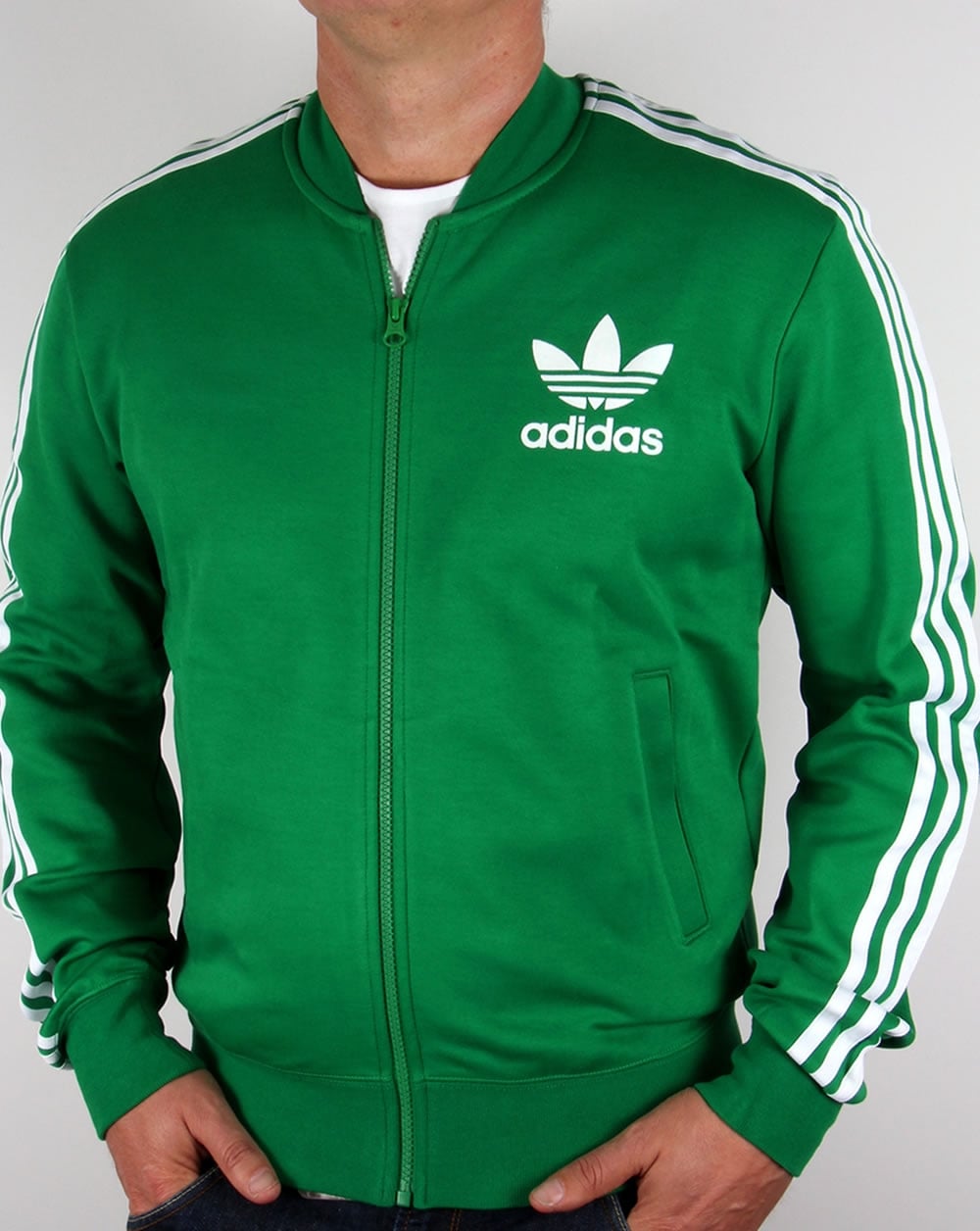 Adidas Originals Superstar Track Top Green/White