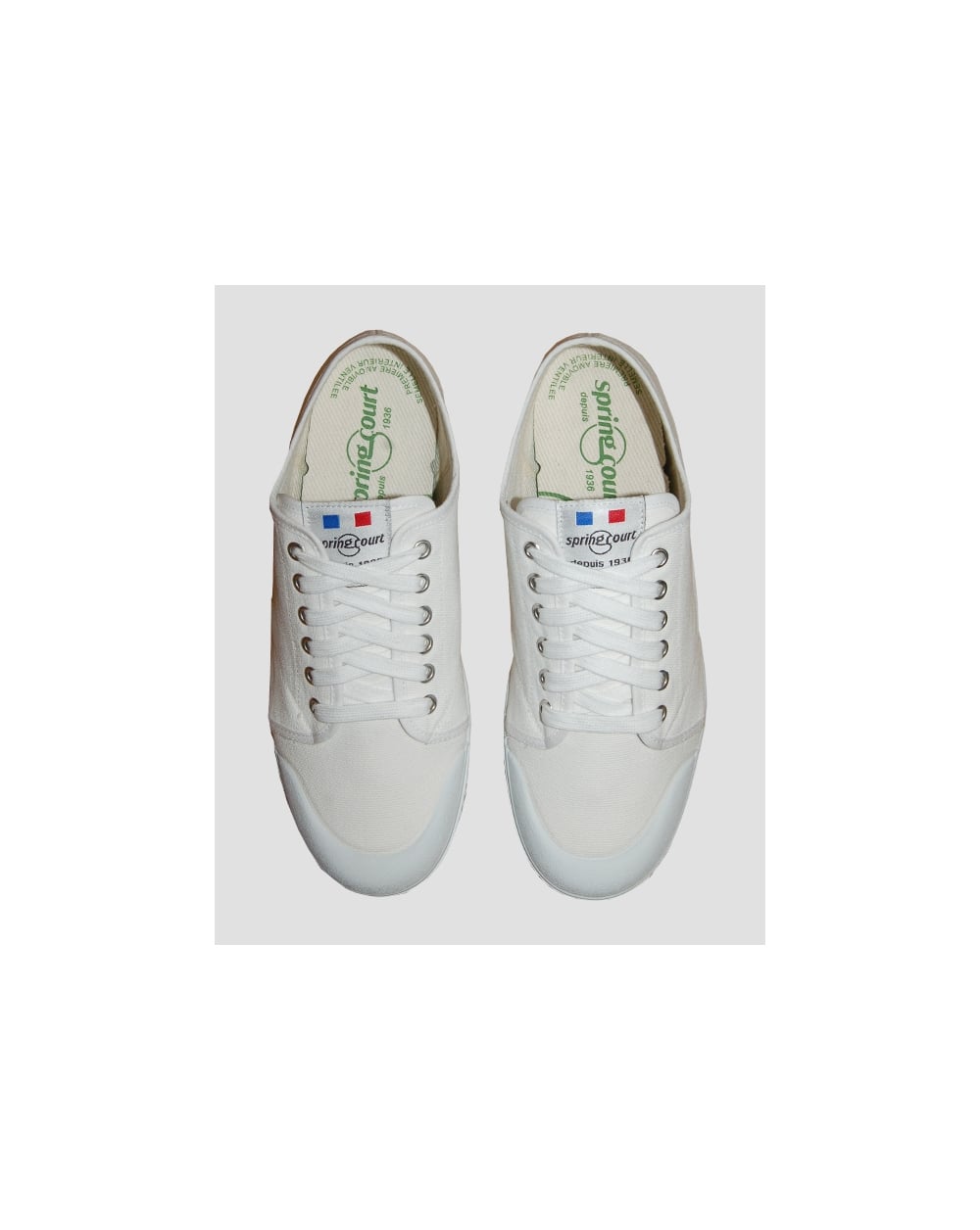 Spring Court G2 Canvas Pumps White