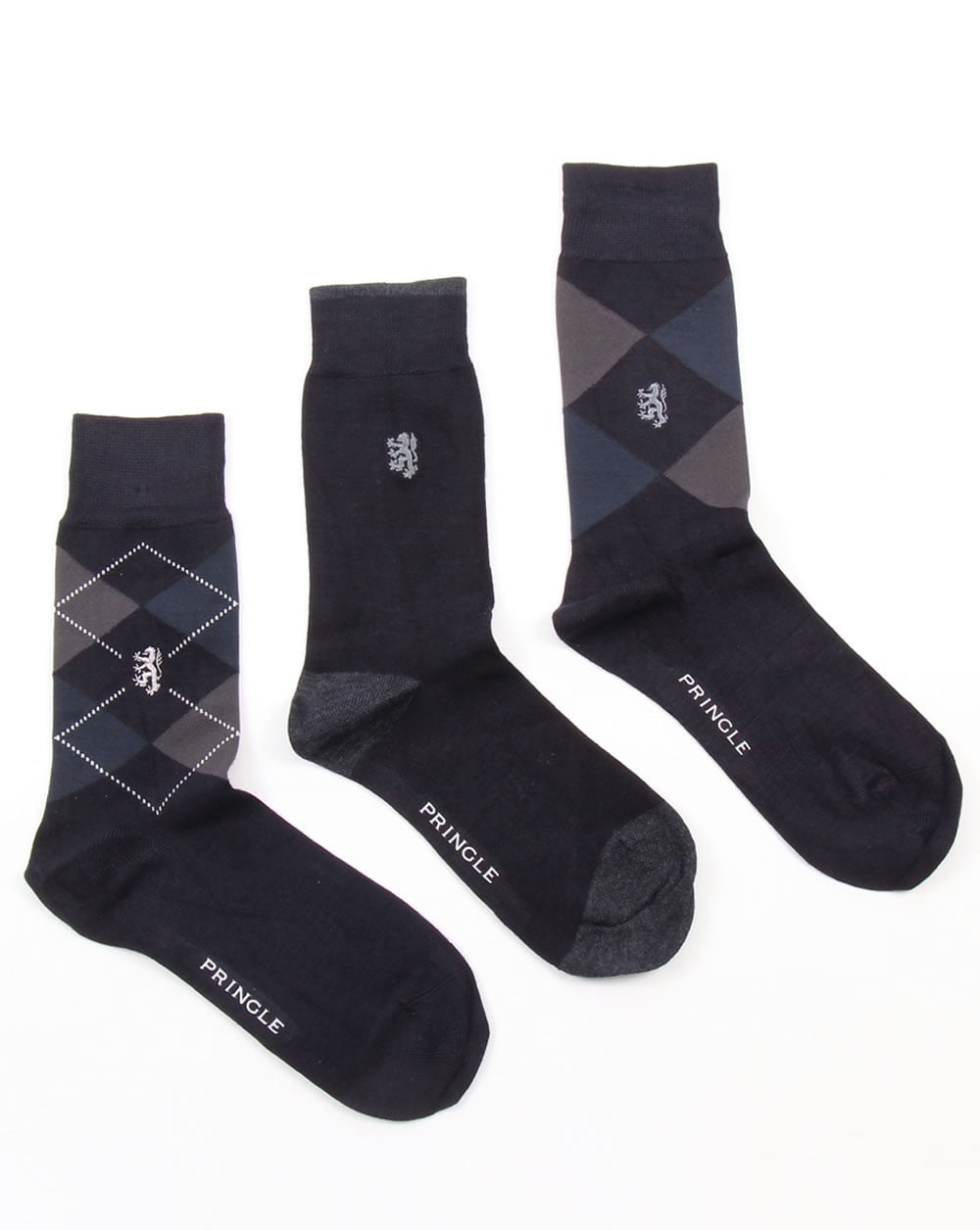 Pringle Waverley Argyle Socks Navy