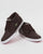 Lacoste Ampthill Leather Trainers Dark Brown