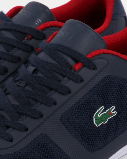 Lacoste Misano Evo Trainers Navy/Red