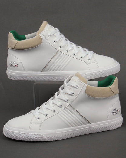Lacoste Fairlead Mid Trainers White