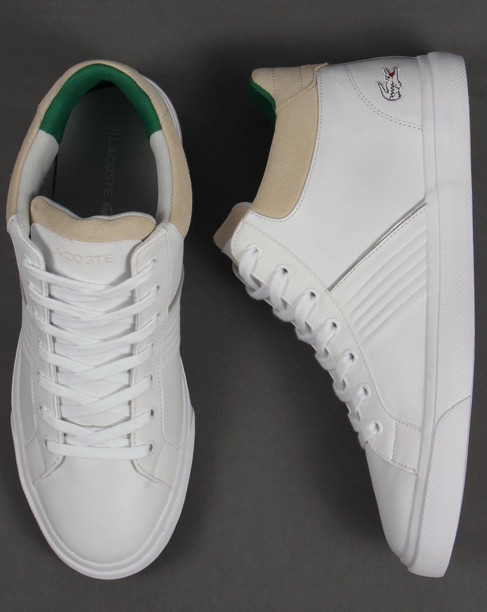 Lacoste Fairlead Mid Trainers White