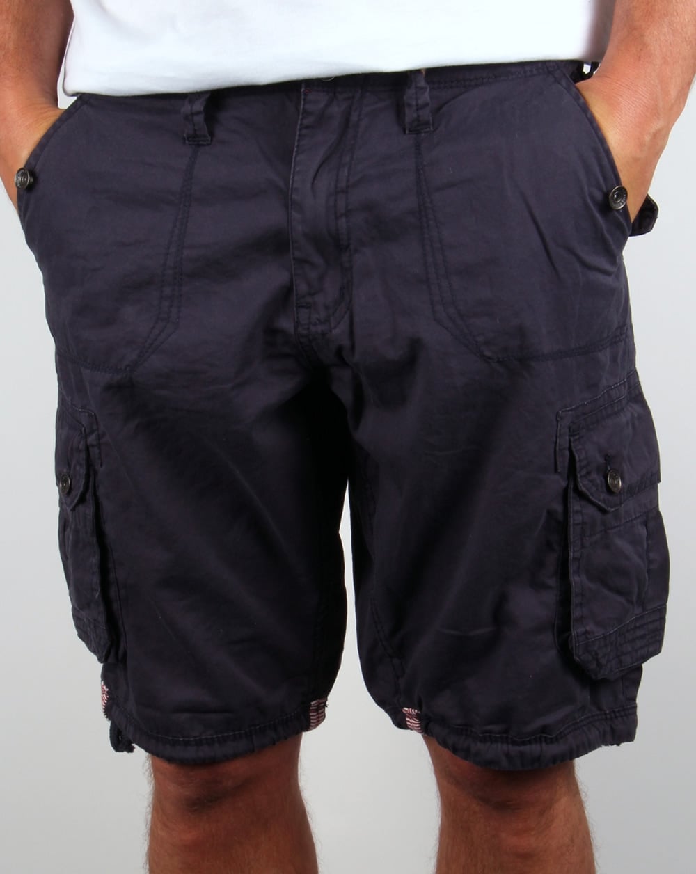 Ringspun Combat Shorts Navy Blue