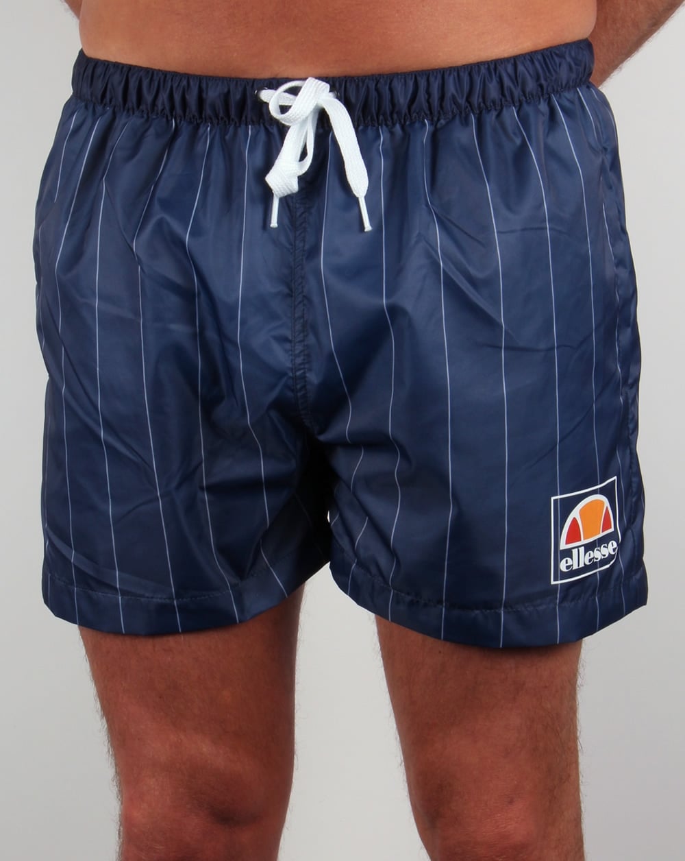 Ellesse Striped Footy Swim Shorts Navy