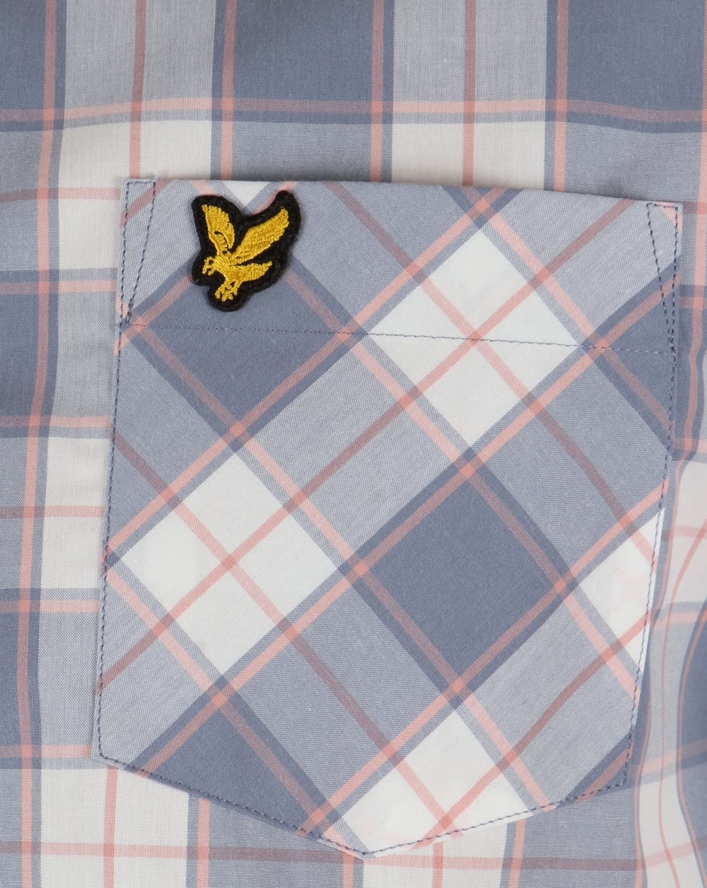 Lyle And Scott Check Shirt Dusk Blue
