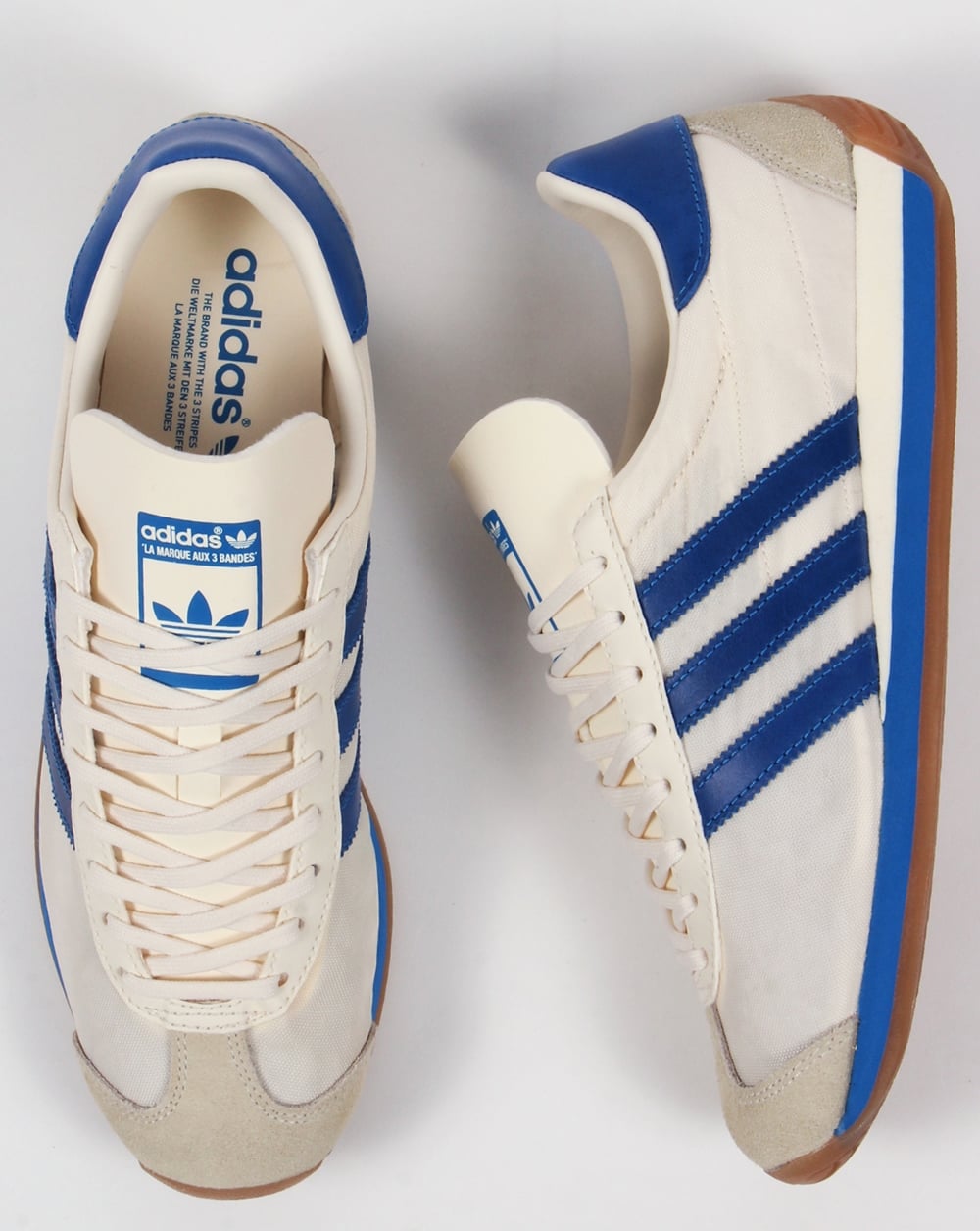 Adidas Country OG Trainers Chalk White/Bluebird