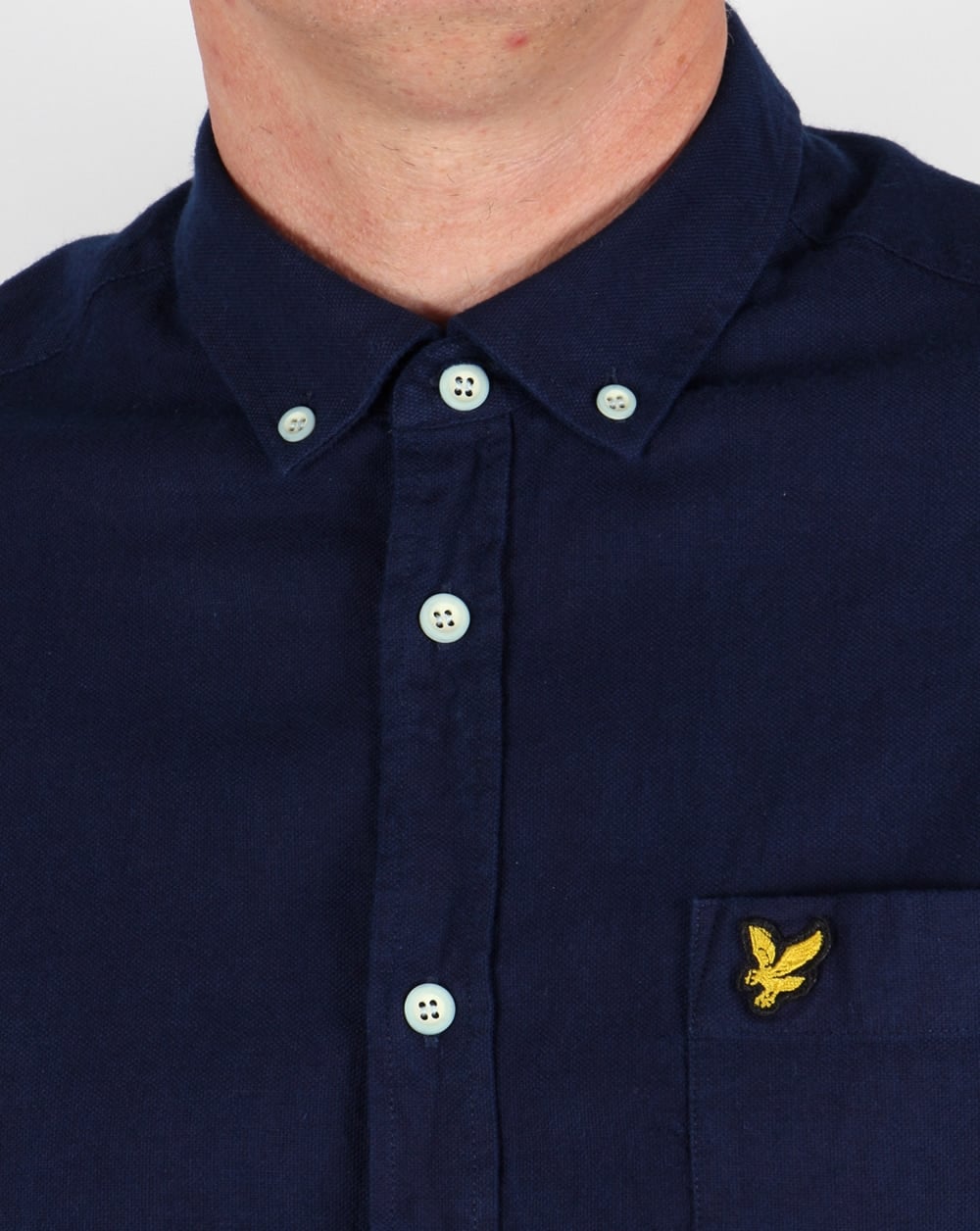 Lyle And Scott Indigo Oxford Shirt Dark Indigo