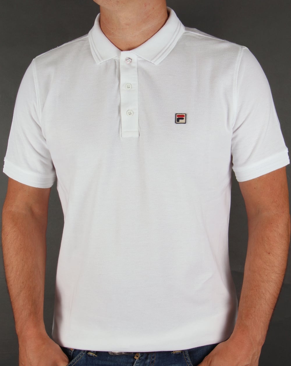 Fila Vintage Smarta Polo Shirt White