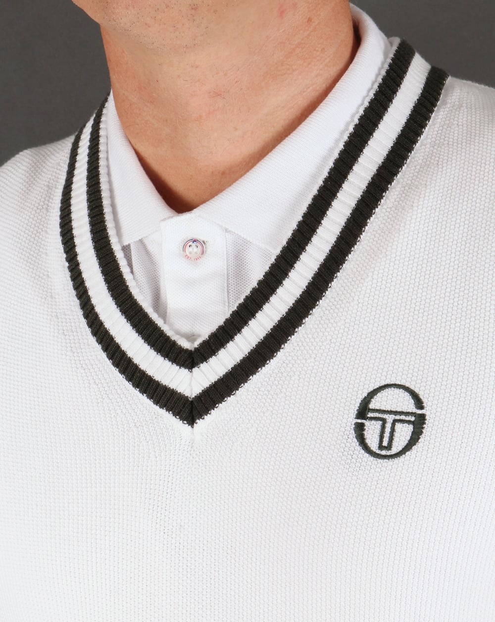 Sergio Tacchini Tank Top White/Green