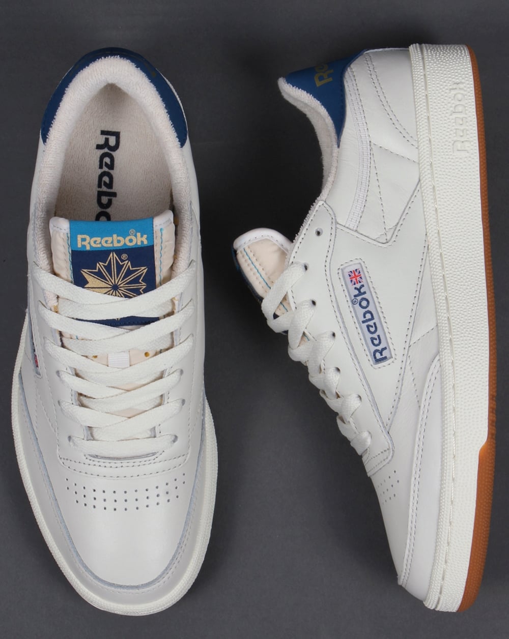 Reebok Club 85 Retro Trainers Chalk White/Blue