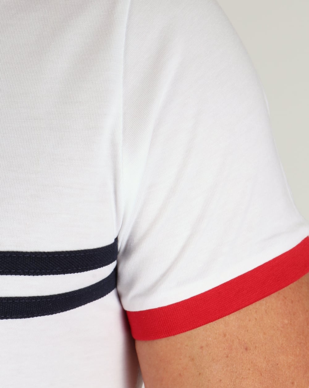Sergio Tacchini Super Mac T-shirt White/Navy/Red