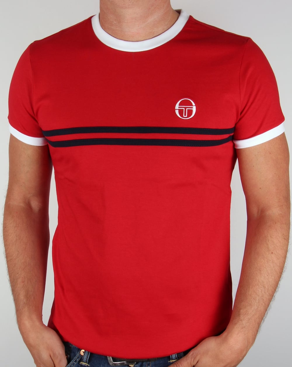 Sergio Tacchini Super Mac T-shirt Red/White