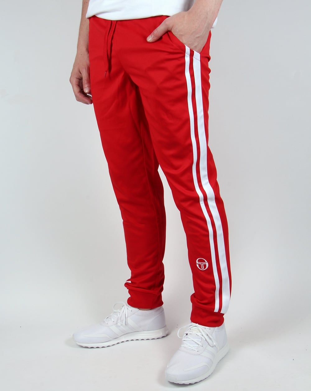 Sergio Tacchini Masters Track Bottoms Red/White