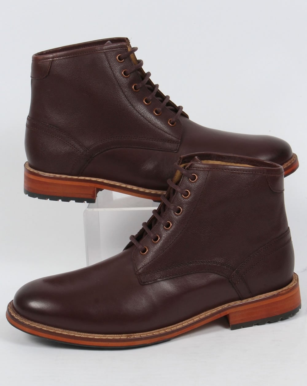 Lyle And Scott Everyman Leather Boots Brown