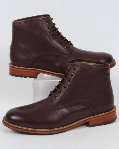 Lyle And Scott Everyman Leather Boots Brown