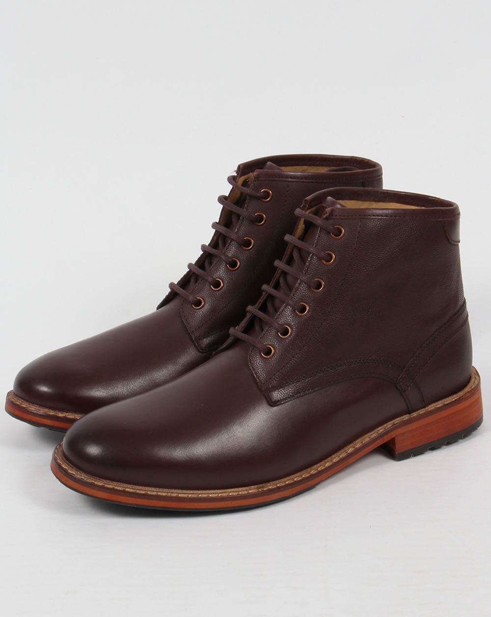 Lyle And Scott Everyman Leather Boots Brown