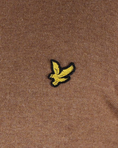 Lyle And Scott Merino Jumper Bracken Brown