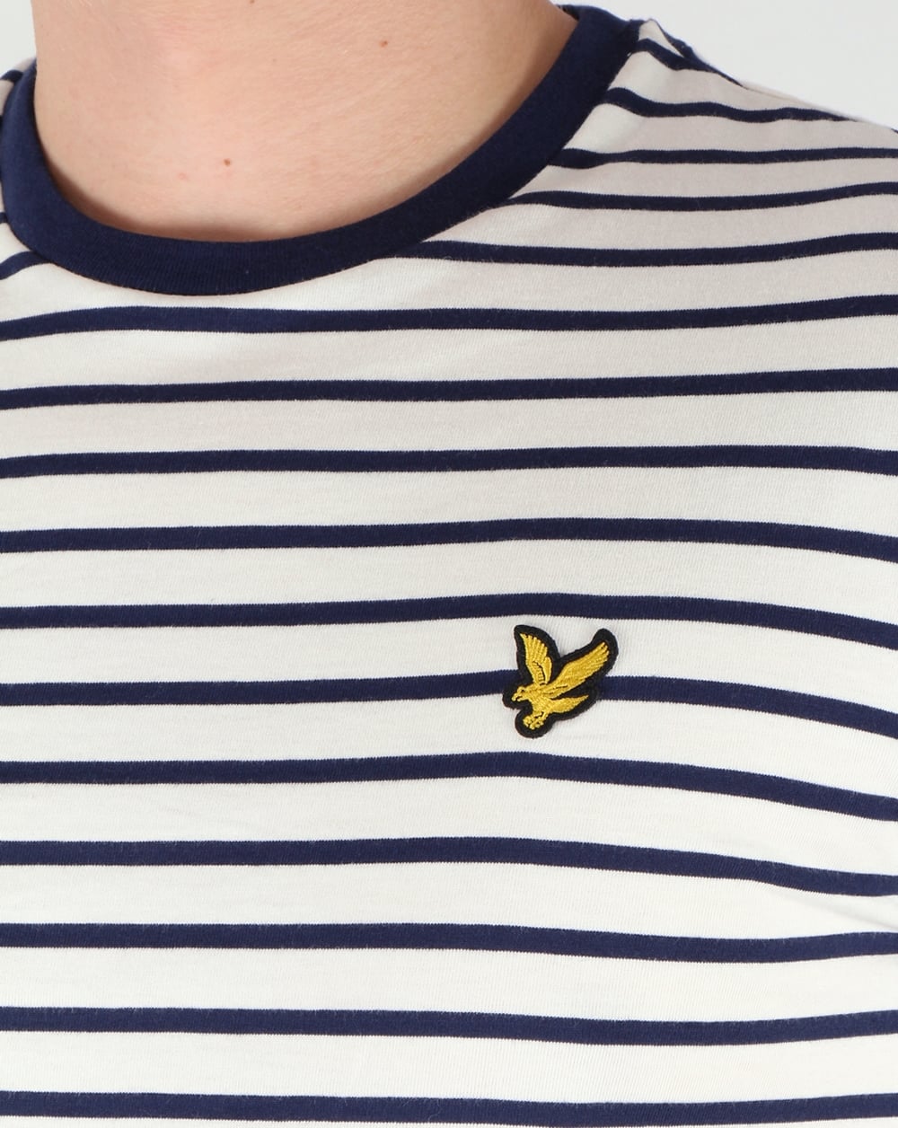 Lyle And Scott Breton Stripe T-shirt Off White