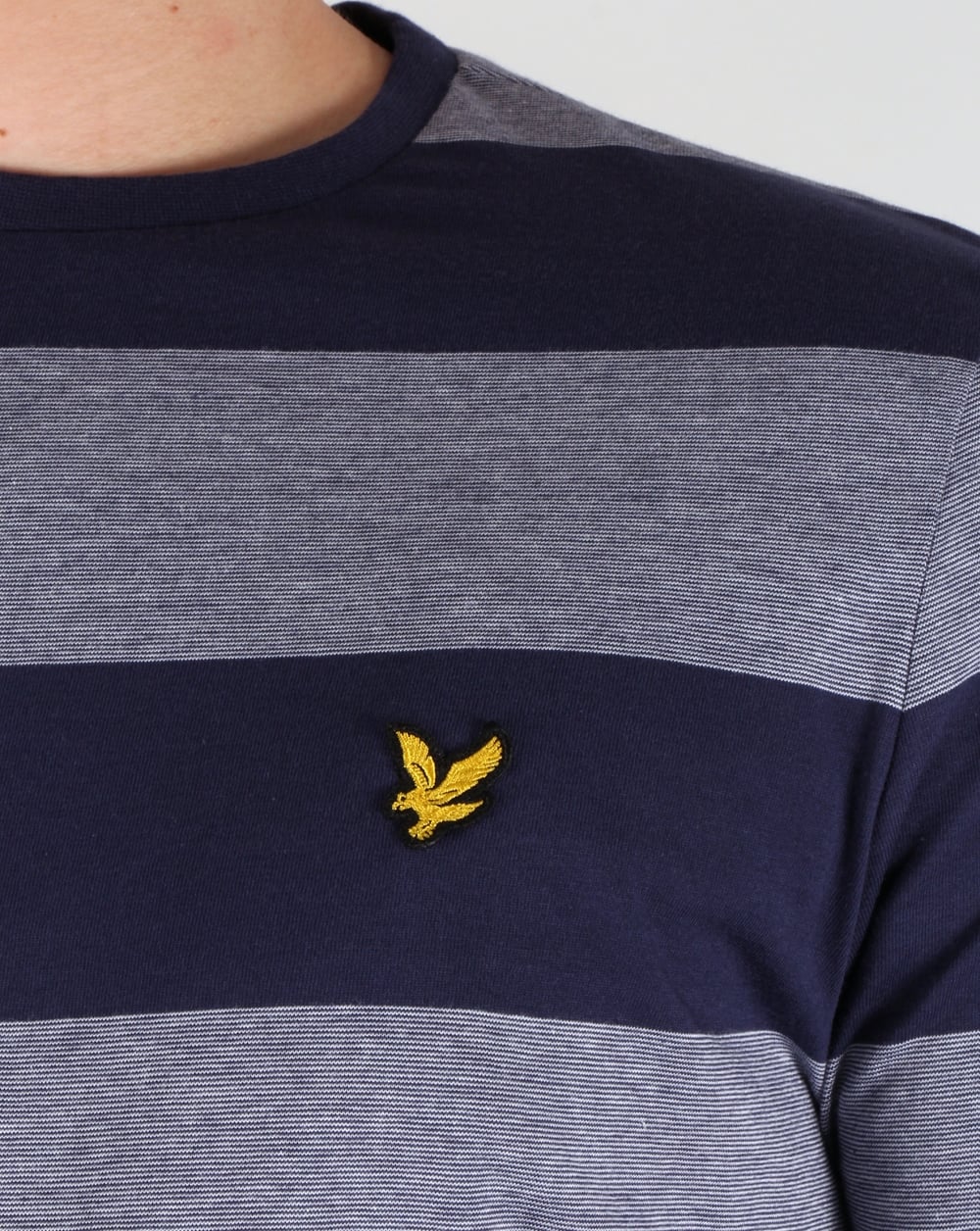 Lyle And Scott Wide Stripe T-shirt Navy