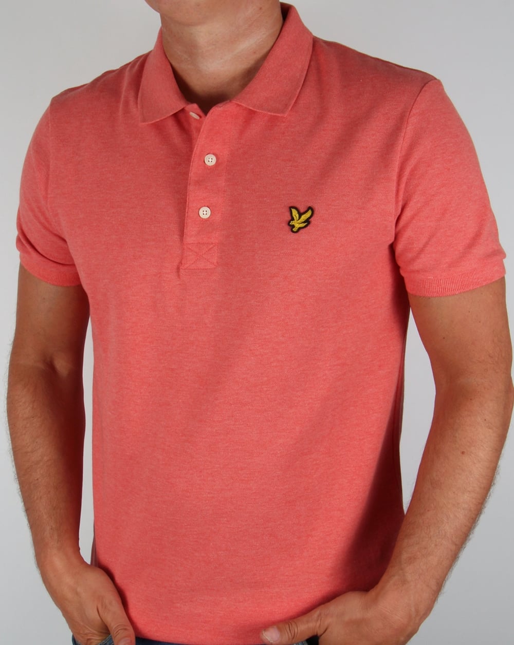 Lyle And Scott Polo Shirt Terracotta Marl