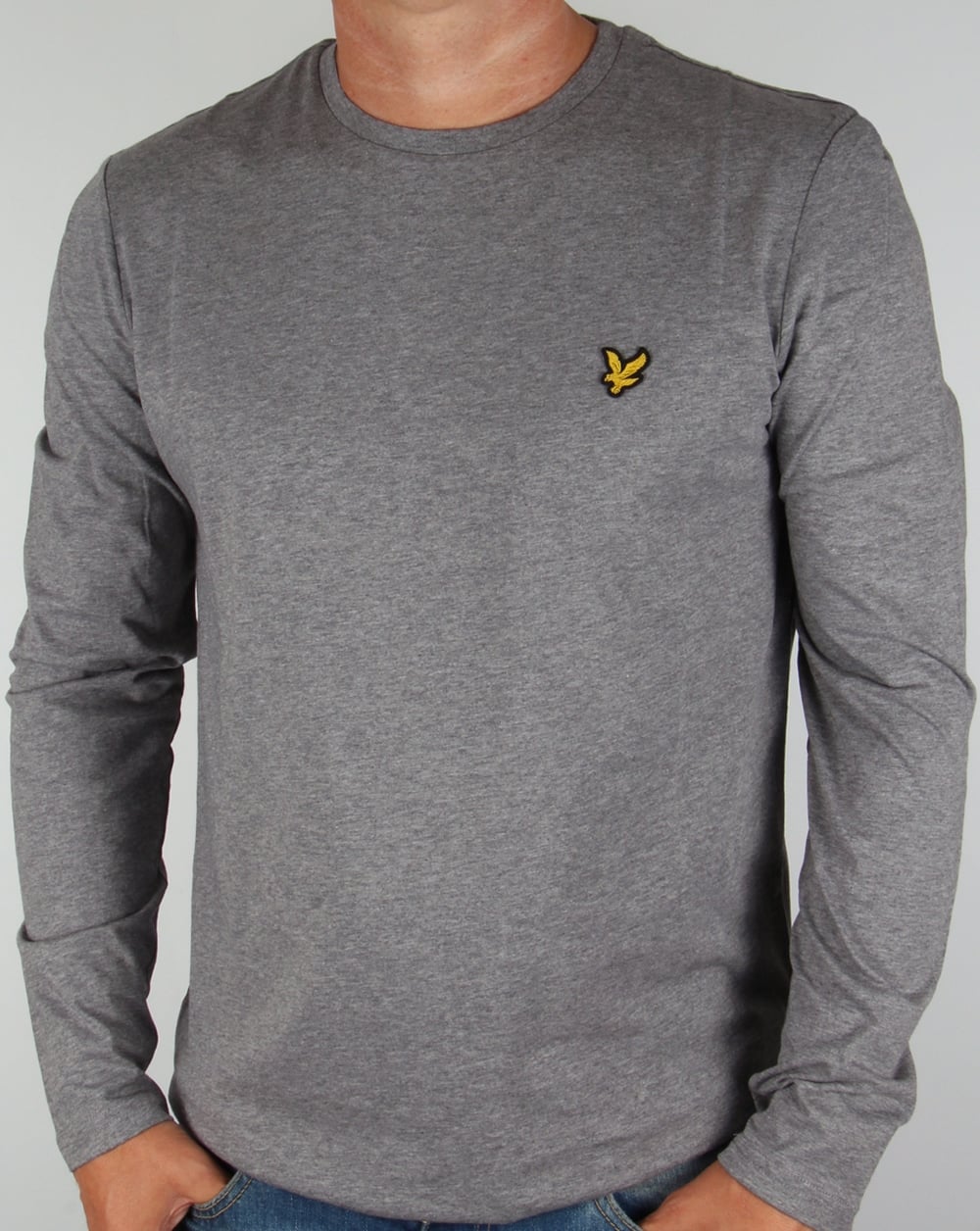 Lyle And Scott Long Sleeve T-shirt Mid Grey Marl
