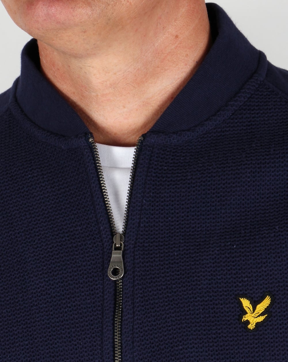 Lyle And Scott Double Faced Bomber Navy