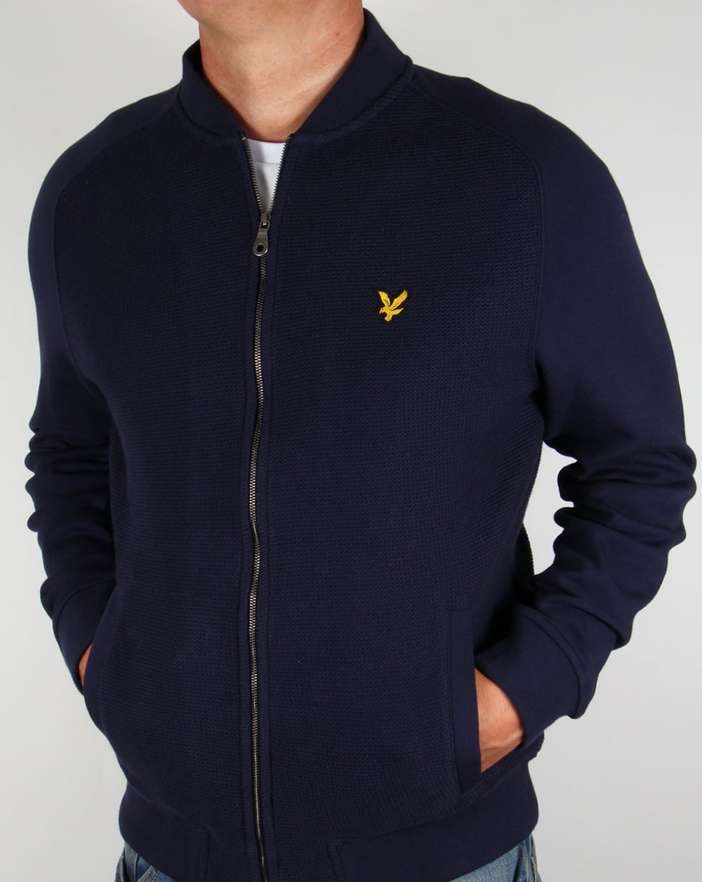 Lyle And Scott Double Faced Bomber Navy