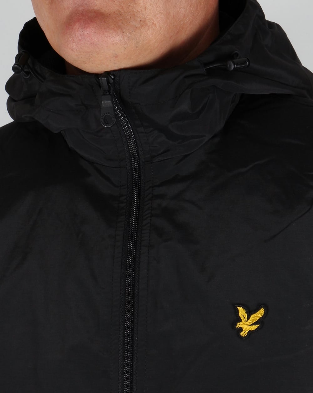 Lyle And Scott Zip Through Hooded Jacket Black