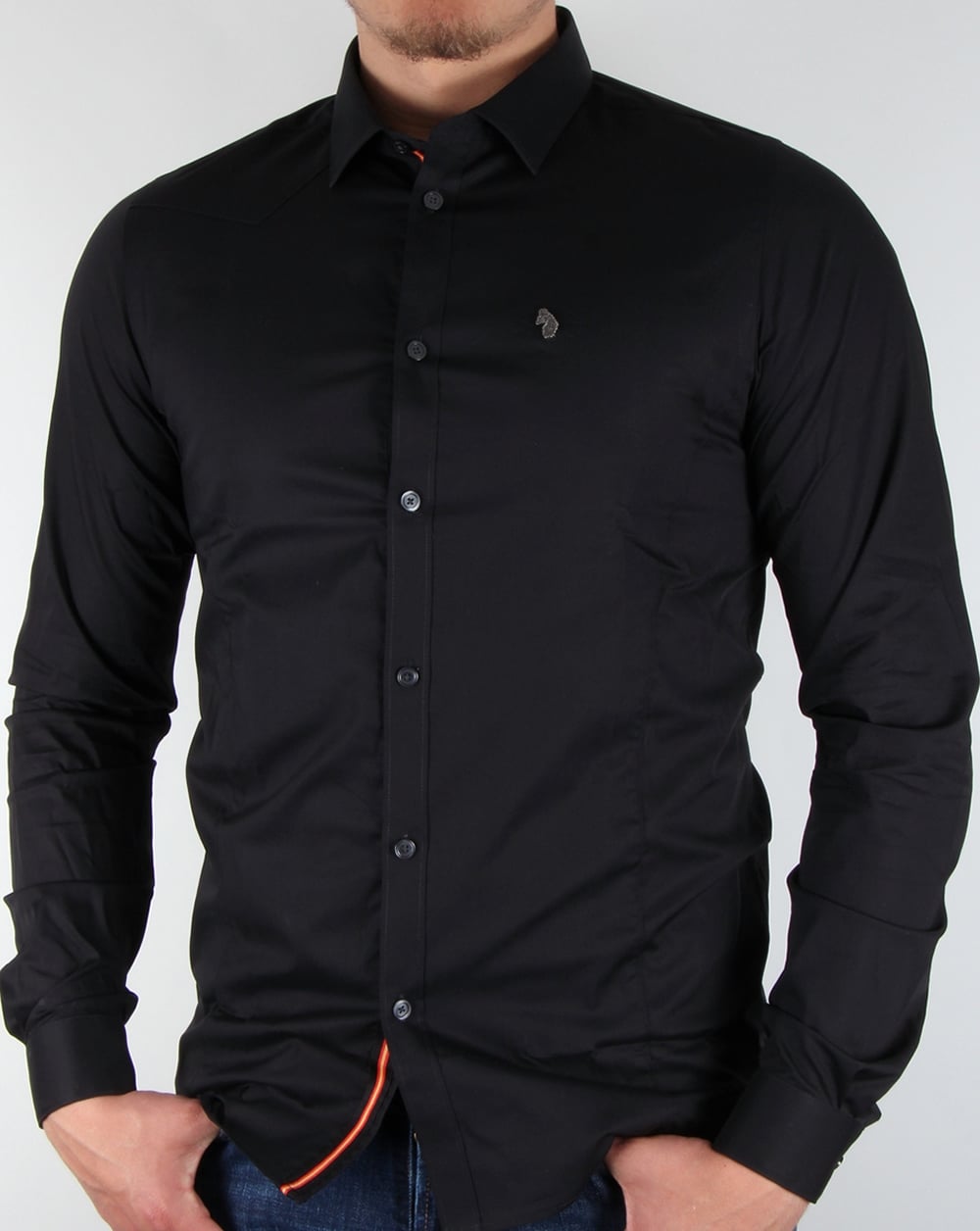 Luke Butchers Pencil Shirt Black