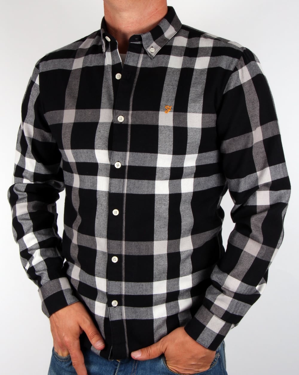 Farah Chapel Check Shirt Black